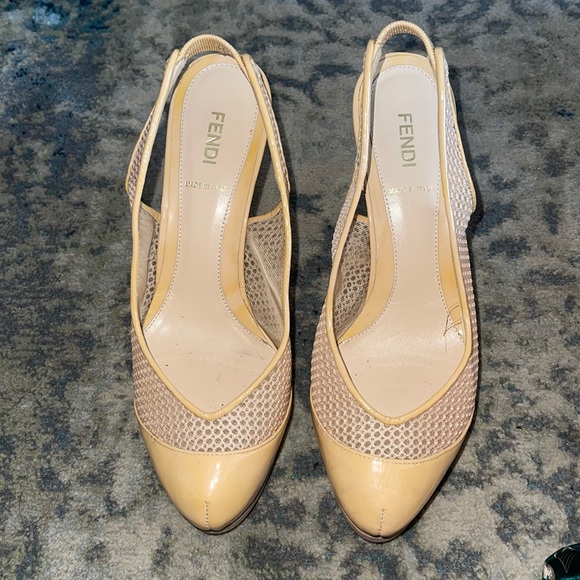 FENDI PLATFORM HEELS - Picture 1 of 3